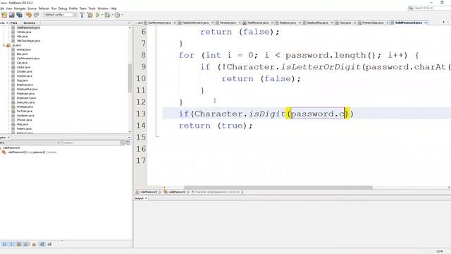 Exercice Java Valid Password смотреть онлайн
