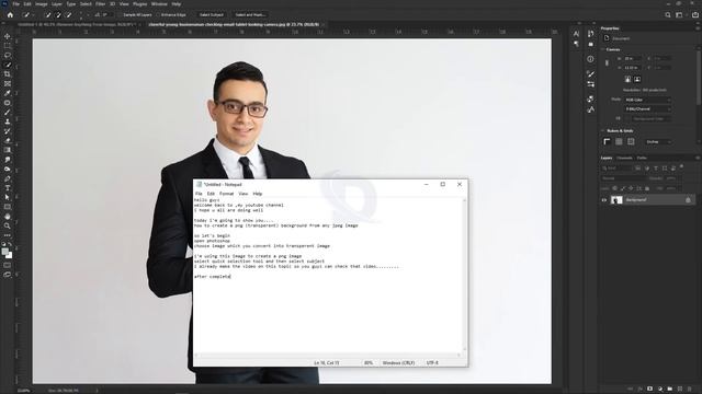 How to create PNG image In Adobe photoshop... смотреть онлайн