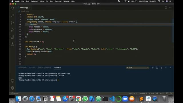 Static Member | C++ | Object Oriented Programming | IEEE SB VIT Pune смотреть онлайн