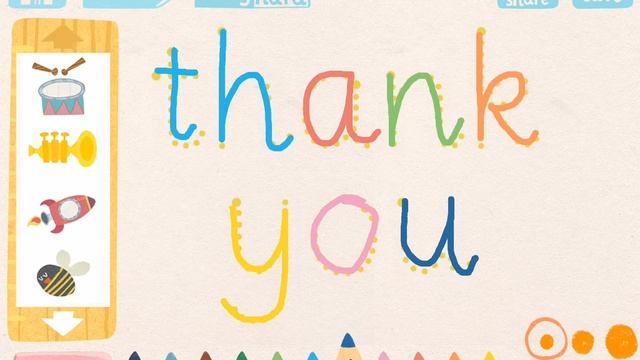 WRITE, DECORATE and EMAIL "Thank You" messages with hip hop hen's abc letter tracing app смотреть онлайн
