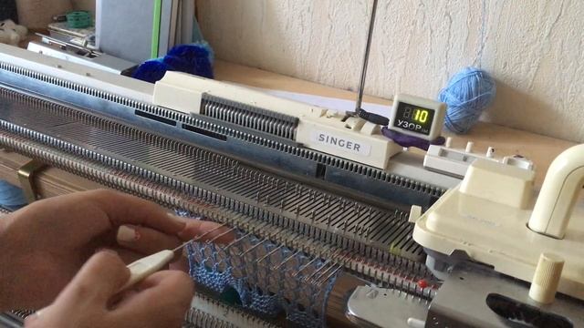 Ажур на вязальной машине смотреть онлайн
