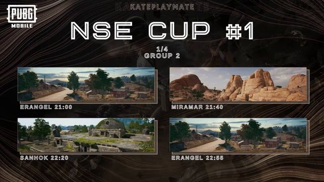 NSE CUP #1 - 1/4 ТУРНИРА - СТРИМ PUBG MOBILE - ГРУППА 2 смотреть онлайн