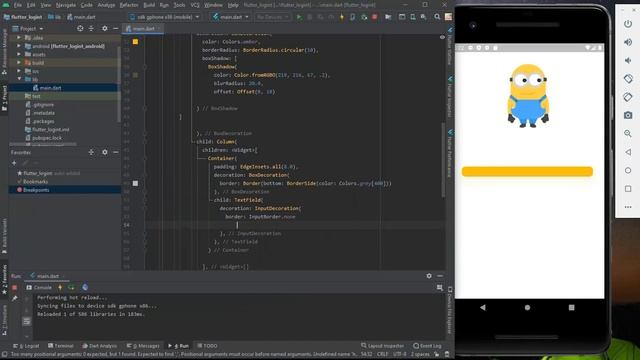 flutter-login Creative Animation смотреть онлайн