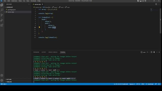 Linked List Data Structure in JavaScript смотреть онлайн