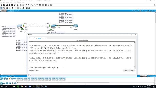 Configuring Rapid PVST+, Packet Tracer V.7.2