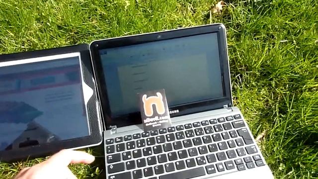 Samsung NC210 Outdoor Test Against IPad 2