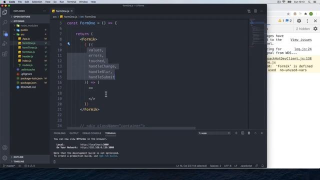 Introduction to Formik in React - React Js Tutorial #56 смотреть онлайн
