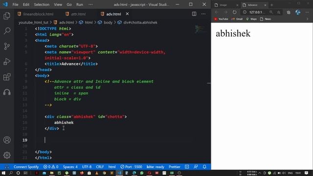 Class and Id Attribute in HTML | Web-Development смотреть онлайн