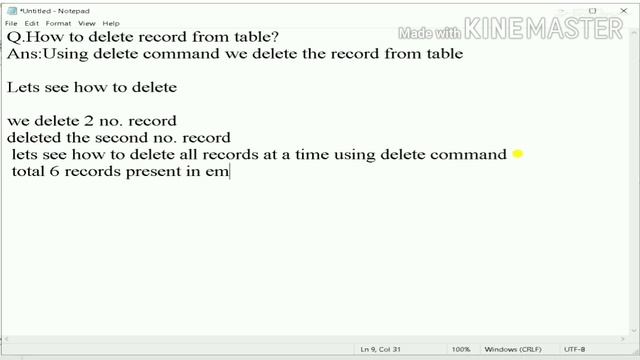 Delete,Truncate command in SQLserver смотреть онлайн