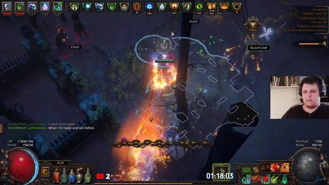 Path of Exile Archnemesis 3.17 | LEmONPRoFF | Necromanser Skeleton Mages смотреть онлайн