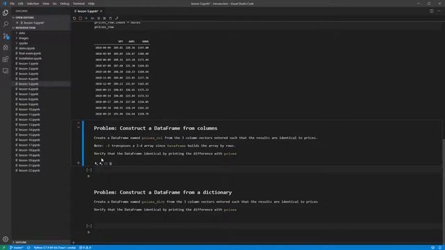 Lesson 5: Constructing DataFrames from Series смотреть онлайн