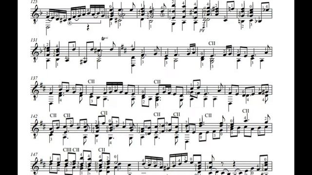 Bach Chaconne BWV1004 - Classical Guitar