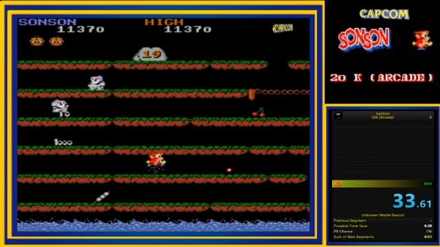 Sonson, Capcom Arcade-1984. 20 K, Time: 41 s 650 ms смотреть онлайн