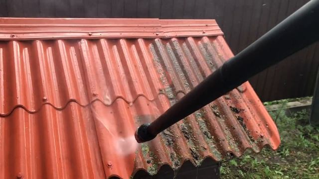 Очистка кровли керамопласт от мха и плесени. смотреть онлайн