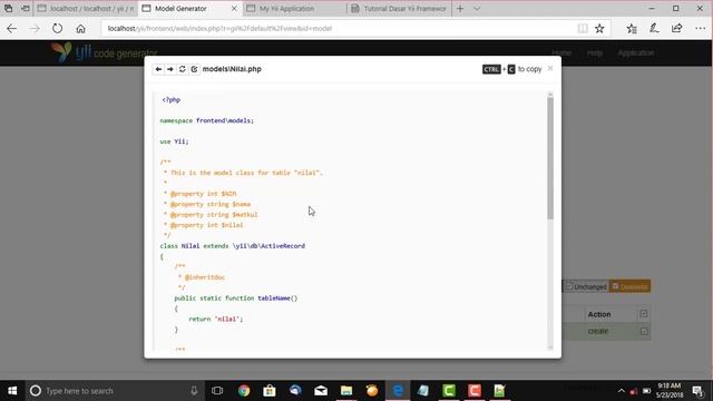 Framework yii part 4 ( membuat CRUD pada Framework yii dengan Gii) смотреть онлайн