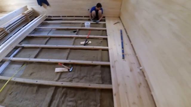 УКЛАДКА ПОЛОВОЙ ДОСКИ НА ЛАГИ смотреть онлайн