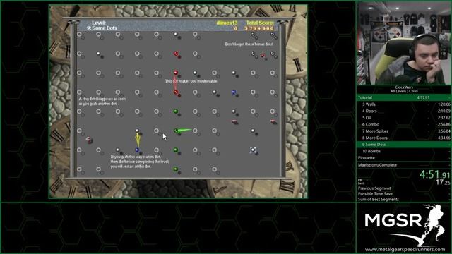 ClockWerx | Emulator | 9 Some Dots | Child | 0:34 RTA смотреть онлайн