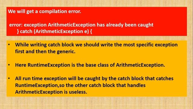 Concepts related to exception handling in java.. concepts not syntax..#mustwatch#java#exception смотреть онлайн