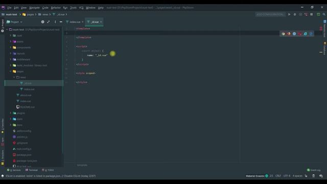 Nuxt.js Урок 2 - Создание страниц на стартовом шаблоне Nuxt.js смотреть онлайн