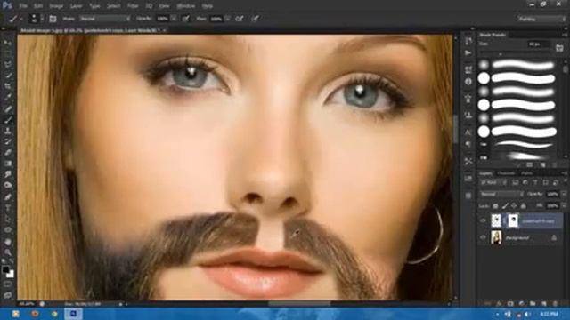 How To Make Bared in Photoshop 9 смотреть онлайн