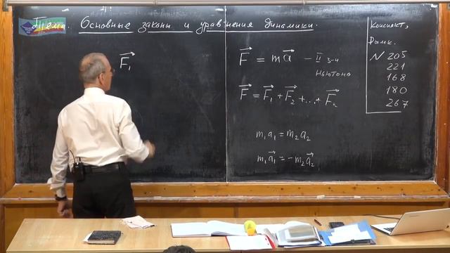 Урок 314. Основные законы и соотношения динамики (повторение)
