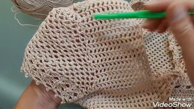 Tоп кроп крючком/4 Top-crop