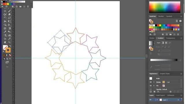 how to make a Spirograph design in adobe illustrator tutorial смотреть онлайн