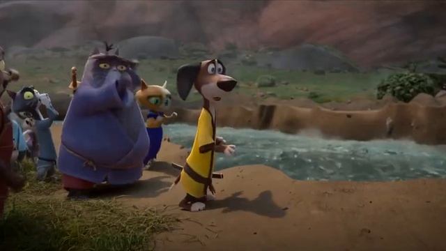 Townspeople and the flood (Paws of Fury: The Legend of Hank) смотреть онлайн