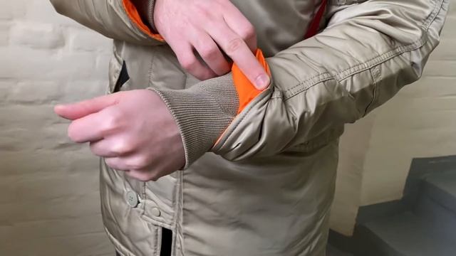 Парка Alpha Industries N-3B Slim Fit Dark Khaki смотреть онлайн