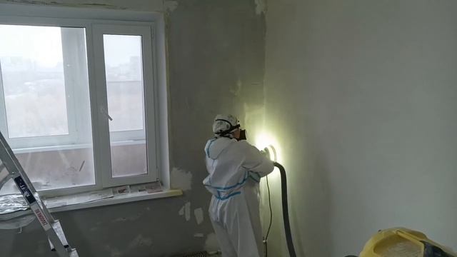 Как шлифовать стену шлифмашиной Sturm Dws 6010 и  Karcher Dw4 быстро и качественно