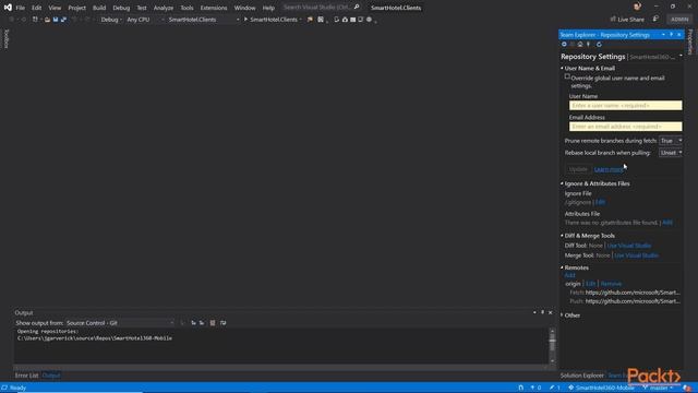 Mastering Visual Studio 2019 : Using Git Tools | packtpub.com смотреть онлайн