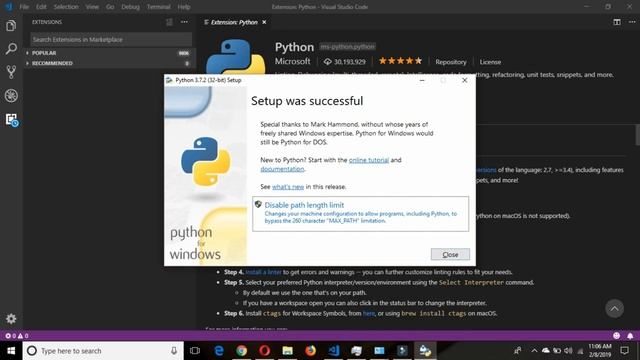 Python Tutorial for Beginners | python with vs code in less than 3 minutes смотреть онлайн