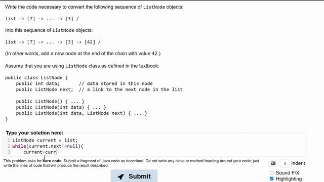 Java Practice-It || 16.24 linkedNodes24 || ListNodes, LinkedLists смотреть онлайн
