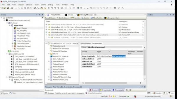 Codesys Modbus Master/ Client Implementation