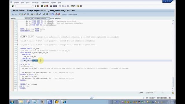 Widening cast and narrow cast in ABAP OOPS смотреть онлайн