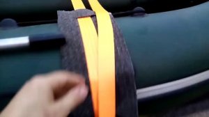 Крепление лодки ПВХ к лодочному прицепу.