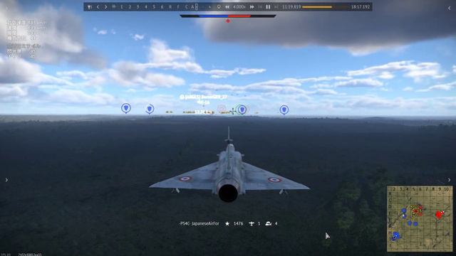 War Thunder    Mirage 2000　VS　Mig 29