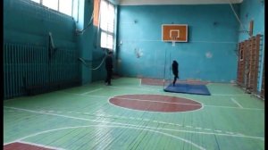 Прыжки в высоту способом "перешагивание"