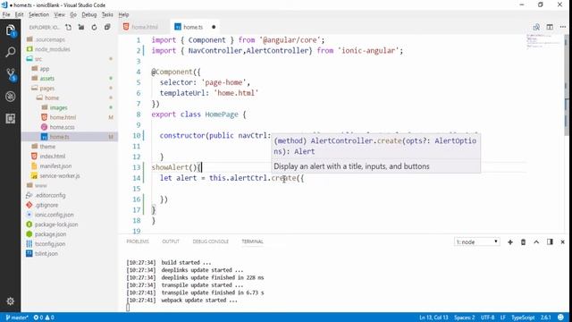 Part 12 how to use alerts in ionic смотреть онлайн