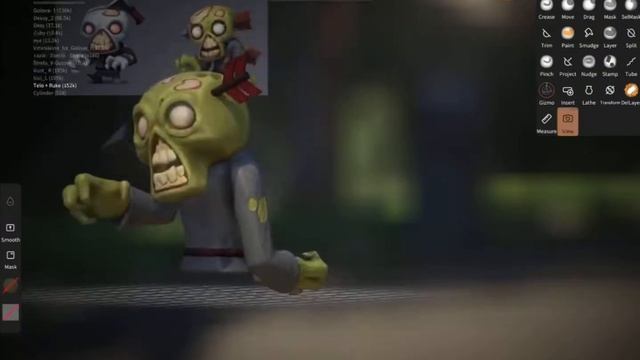 3D для 2D Tutorial "Братья Зомби"| Speed Sculpt On The iPad | Nomad Sculpt смотреть онлайн