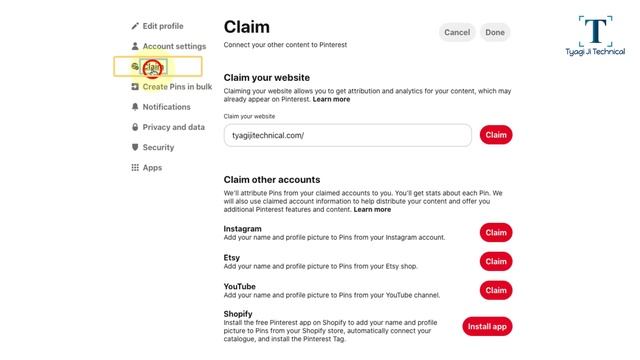 How to Verify Wordpress Website on Pinterest | Claim Website on Pinterest смотреть онлайн