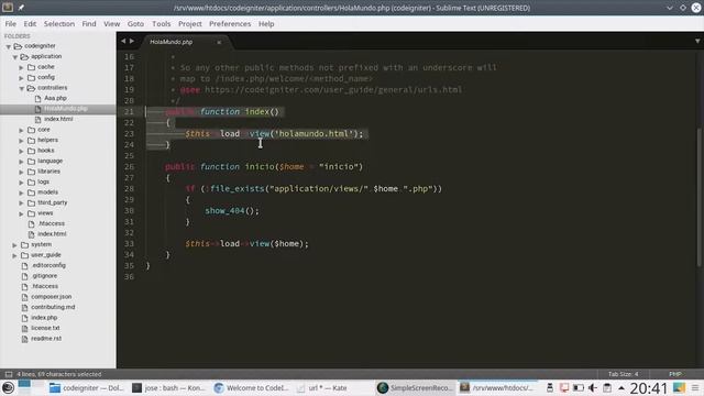 03 - Estructura de URL de CI - URLS Amigables con NGINX [CodeIgniter 3 - PHP 7] смотреть онлайн