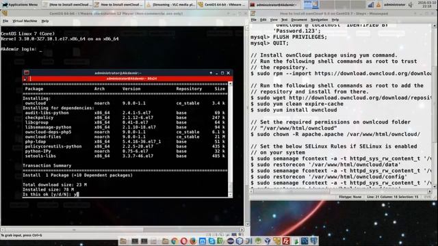How to Install ownCloud 9.0 on CentOS 7 смотреть онлайн