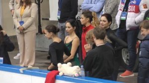 Евгения  Медведева и Алина Загитова. Раскатка перед КП. Контрольные прокаты 2019-2020. Часть 3