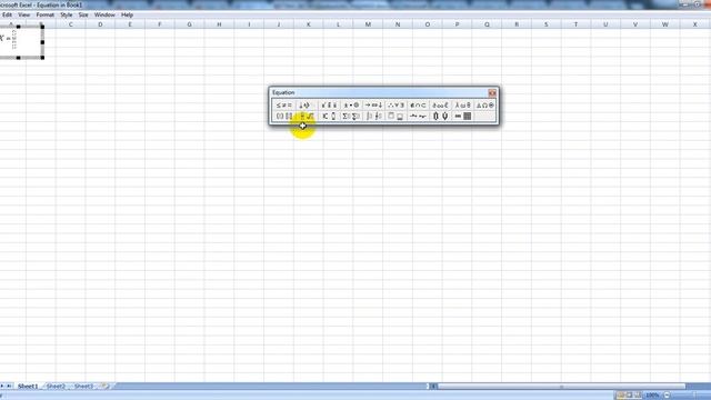 Как вставить математическую дробь (аналогично и другие мат.фукции) в Microsoft Excel. смотреть онлайн