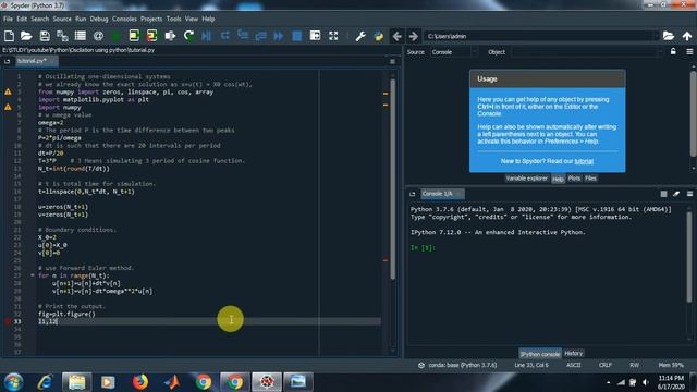 Python For Simulation | Solving 2nd Degree ODE | Oscillating Dynamic System | смотреть онлайн