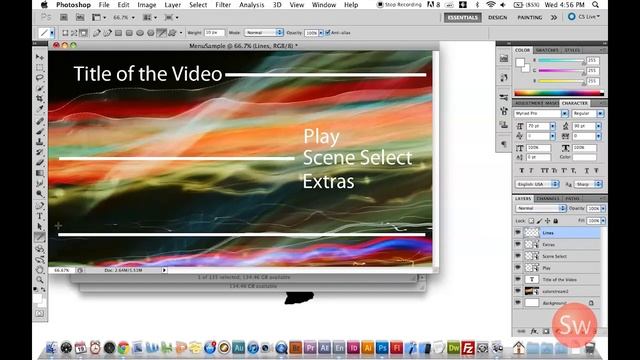 How to Make Adobe Encore Menus in Photoshop смотреть онлайн