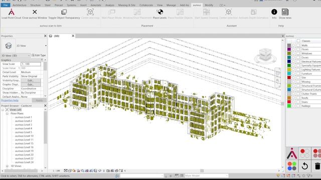 Point Cloud Modeling AI Automatically Models Windows in Revit смотреть онлайн