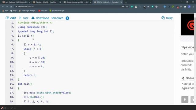 Codechef | July long challenge 2020 | Chef and Card Game | CRDGAME | Solution смотреть онлайн