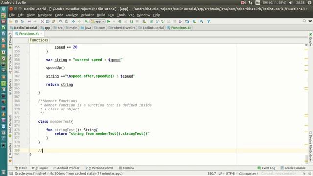 Android Kotlin Tutorial #128 - Functions - Function Scope - Member Functions смотреть онлайн